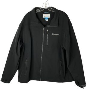 COLUMBIA Omni Wind Block Lined Jacket Men’s Black Thermal Full Zip 2XL XXL